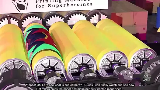 Catwoman macerası - matbaada bölüm 1 orgazm