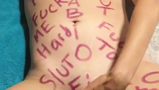 vücut yazma ile fisting