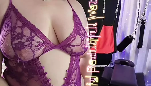 Bbw aşırı oyuncak içinde seks salıncak