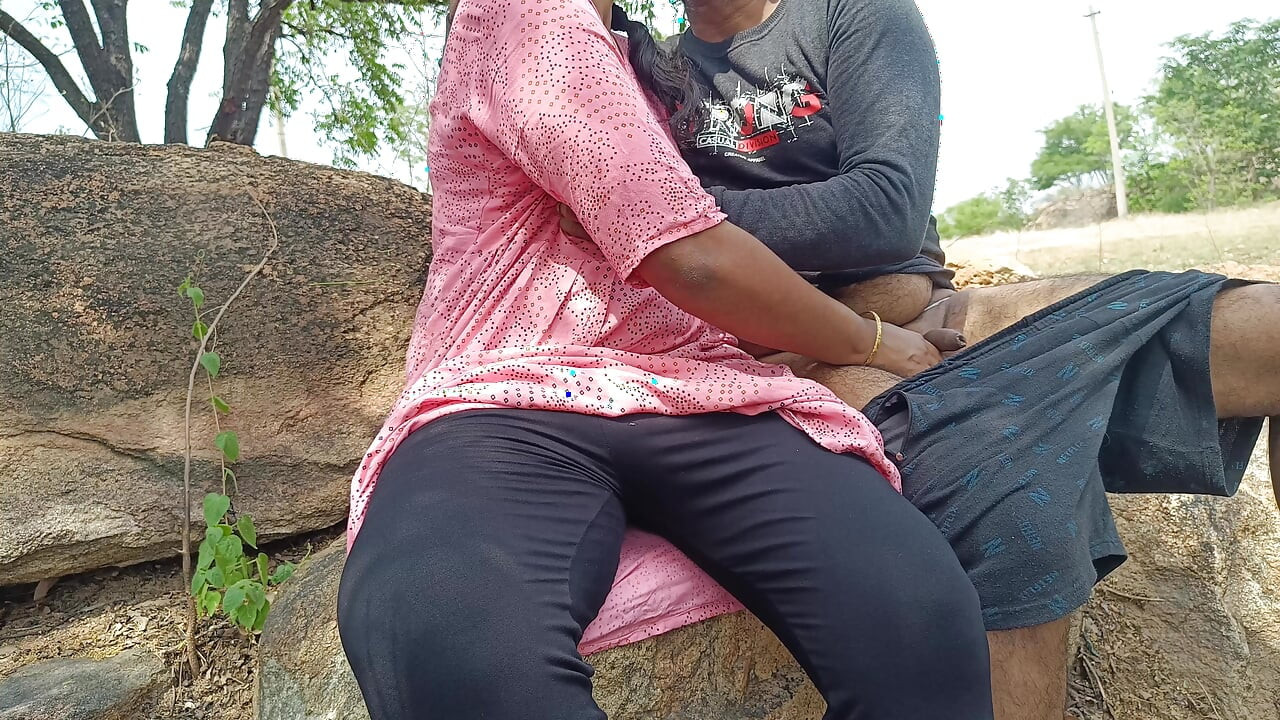cheating wife enjoying outdoor fucking with her husband friend - part 2