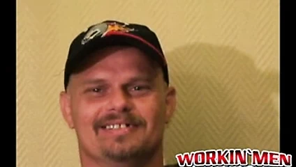 Bear belly amateur jerks his big dick and releases his load