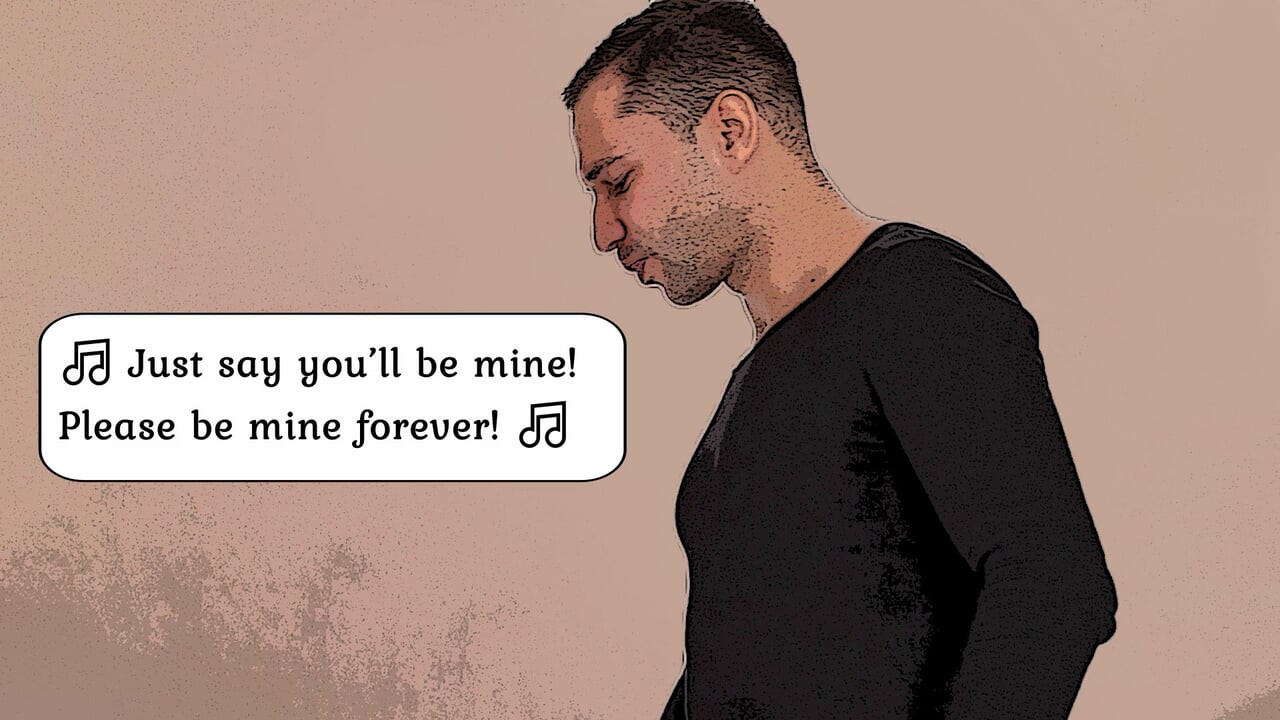 Kızlar müzik sever. Sadece bir aşk şarkısını yaz.