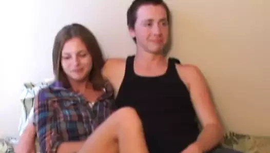 Retro genç çift üçlü ile eski sapık pov