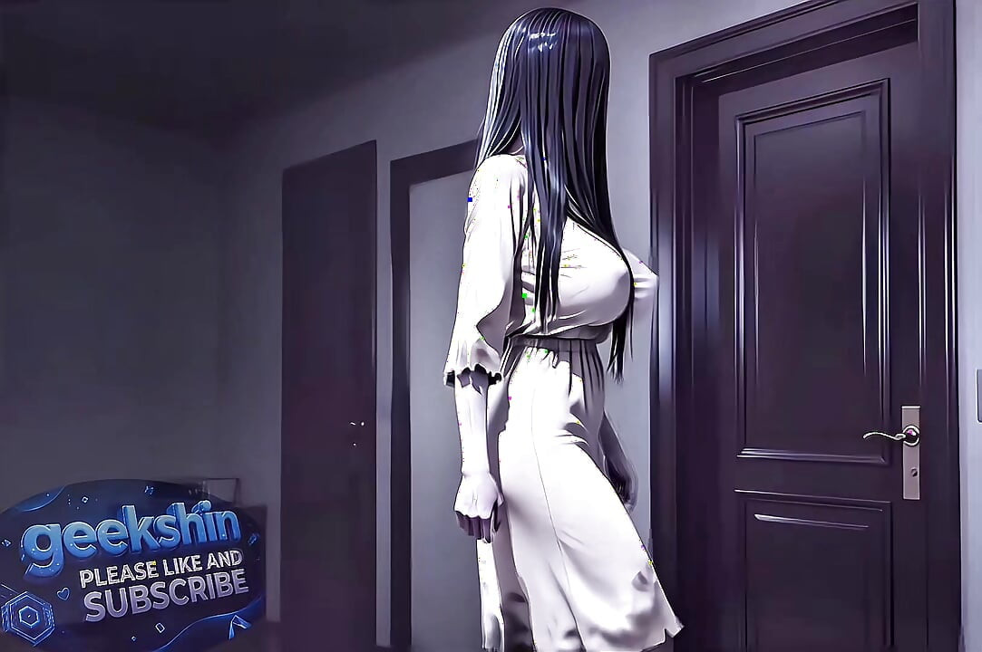 (Hentai AI Videosu) Ghost Girl - Sadako'nun tüm gece süren tutkulu ve lovey-dovey seksi