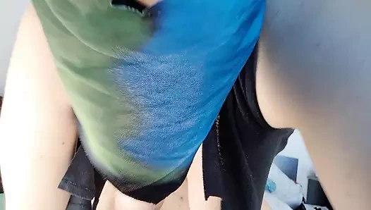 Blowjob cucumber amateur wife. Big Bruneta, big tits.