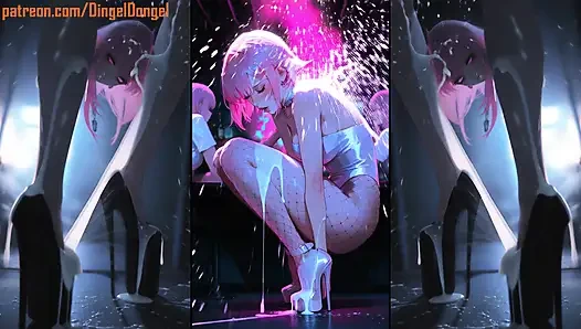 Ultra yüksek topuklu ayakkabılar dölle dolu