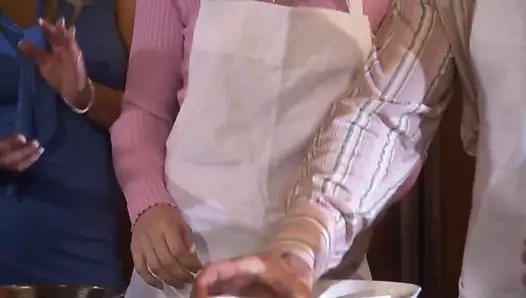 Çekimlerden kısa bir süre önce sevimli ekip kulis