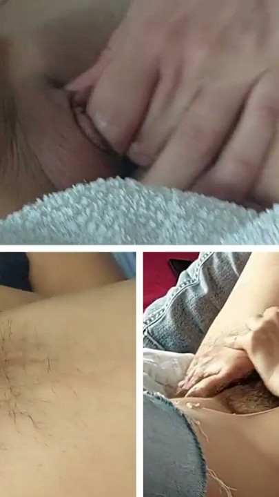 Horny mom undresses and masturbates with moans. Hot latina with big ass, hairy pussy, big tits, big ass. | Clip 1