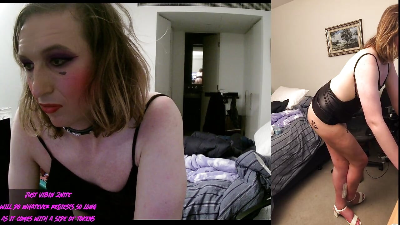 Sissycdmish - bir sürtük gibi dans etmeyi ve izleyiciler için götünü sikmeyi seviyor
