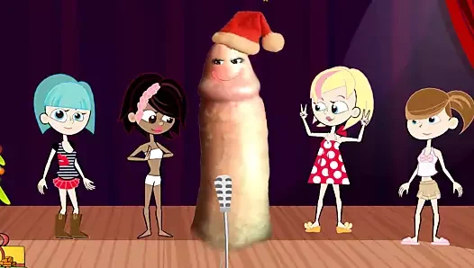 Cock4chix eğlenceli şarkı söyleyen horoz Noel tebrik