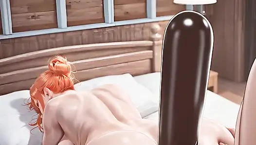 Filthy Ginger Hair Babe with Perfect Big Tits Gets Her Massive Tits Fucked and Covered in Cum