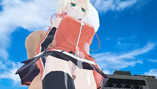 Küçük sürtük büyük şehre geldi ve eğlence için sokaklarda sevişmeye başladı