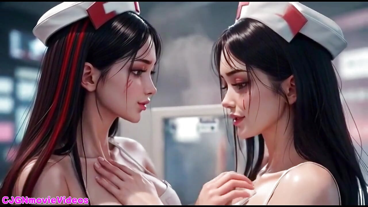 İblis kraliçesi iki kız öpücüğü istiyor (ai animasyonu)