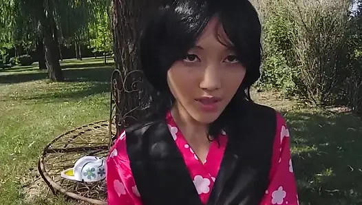 Vrcosplayx iblis avcısı Mai Thai, Yaiba Makomo tehlikeli olduğu kadar ateşli ve şehvetli hale geldi bölüm 1