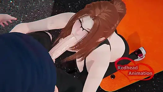 Kızıl saçlı spor salonu egzersizi