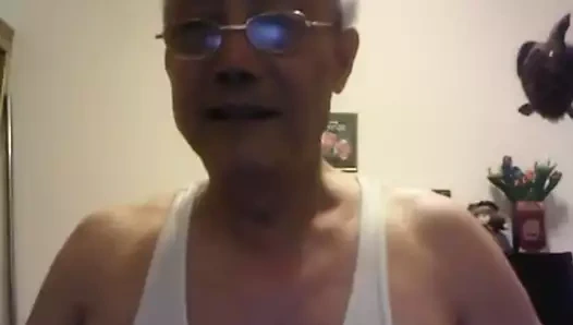 Çinli yaşlı adam yakışıklı profesör