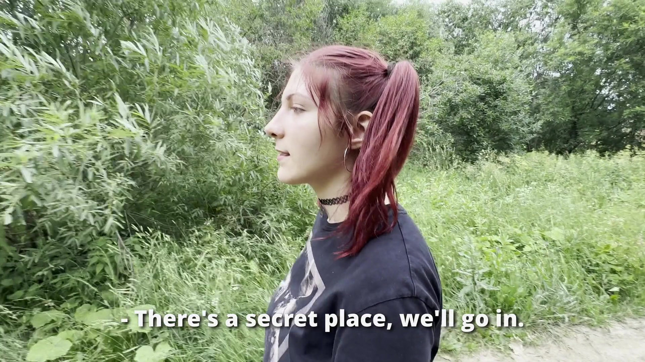 Hot Stranger Lost In The Woods, I'm Fucking Her Pussy While She Doesn't Notice, Pretending To Help