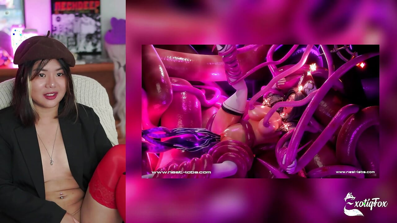 Sevimli Asyalı yayıncı exotiqfox nestlabs'tan hentai derlemesine tepki veriyor