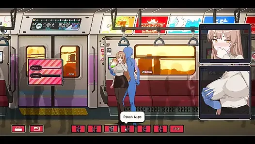 Yaramaz karşılaşmalarda tombul yetişkin mağaza görevlisi - tutkulu ön sevişme, halka açık tren eylemi, solo zevk sahnesi ve aşırı seks