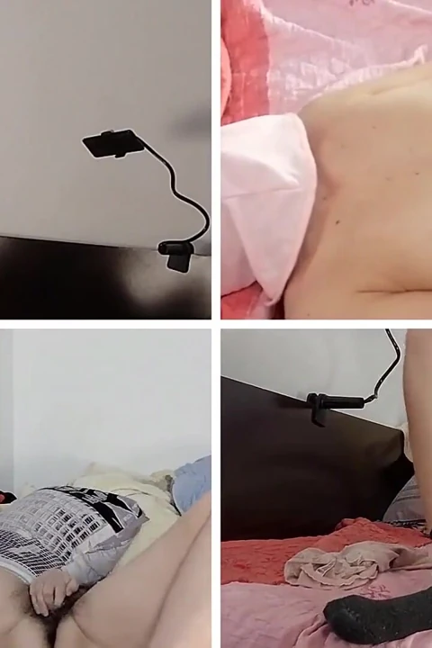 Amatör parmaklar amcık orgazmı inliyor. Esmer kıllı amcık, büyük memeler, büyük göt.
