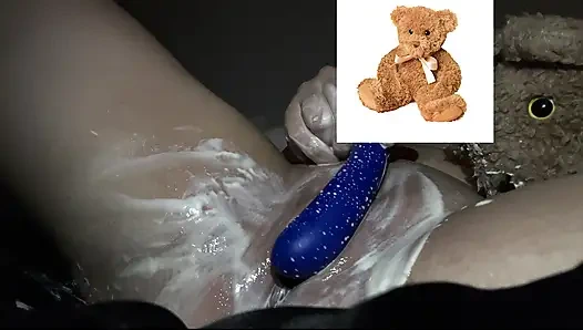 4k-ASMR YOGURT FOOD FETISH- KINKY STEPSISTER MASTURBATES WITH DILDO- CUMFLATION HENTAI-  -ARABIAN SNOWWHITE