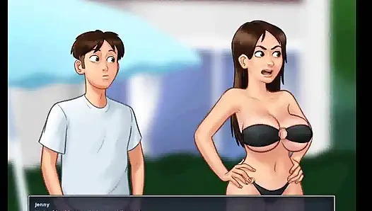 Yaz mevsimi efsanesi: seksi götlü üvey kız kardeş havuz başında bölüm 121