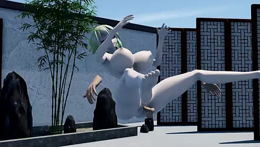 Parkta bir hayaletle sikiliyor