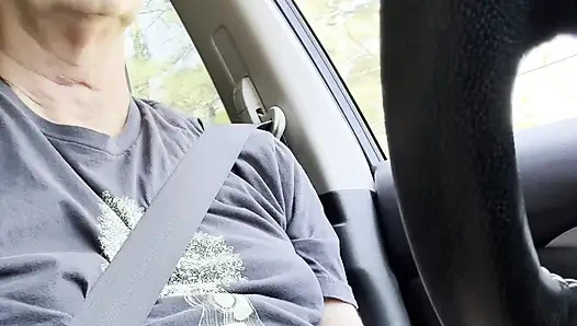 Daddy Jerks in While Driving