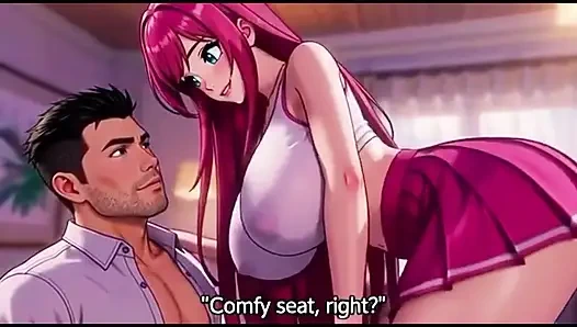 Üvey kız üvey babasını odada tek başına baştan çıkarıyor