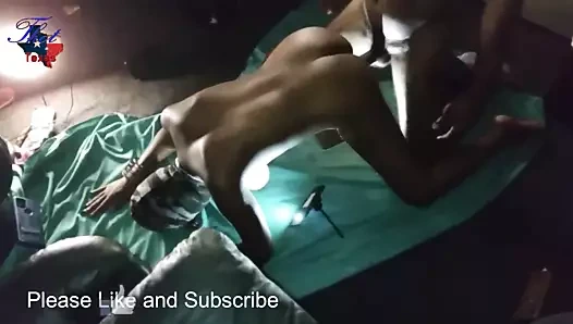 Ev yapımı bbc Creampie, karımın tüylü kedi arka odada pompalanıyor