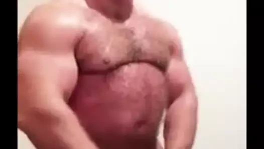 Muscle Strongman Jerk off