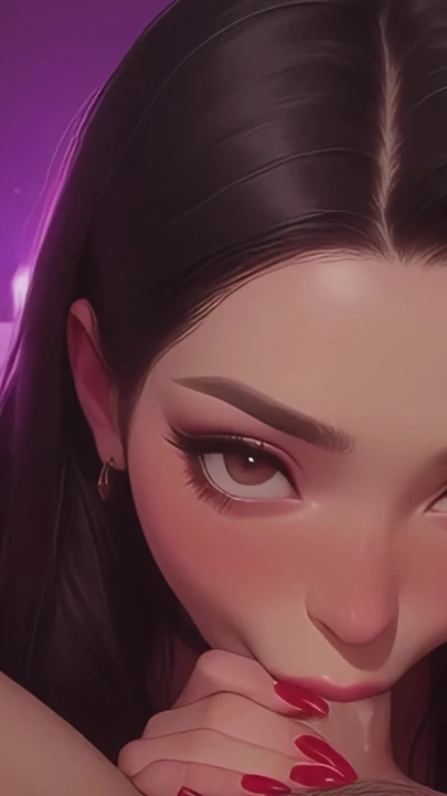 Эмоциональный момент из "Пожалуйста, кончи мне в рот - миниатюрный азиатский минет в видео от первого лица - AI"