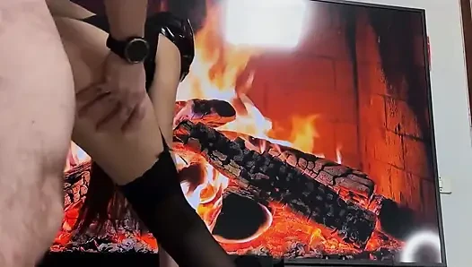 Lara'nın koyunu, çiftleşmeye hazır bulan arkadaşının çubuğu tarafından düzgün bir şekilde dolduruluyor