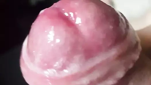 köpüklü precum mastürbasyon