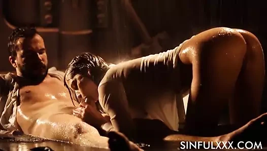 Ultimate ıslak oral seks ve sikme