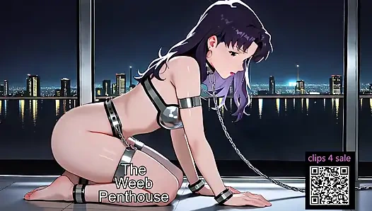 Evangelion'dan Misato Katauragi- bdsm kölesi