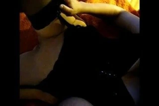 siyah çorap ile traş KEDİ üfleme