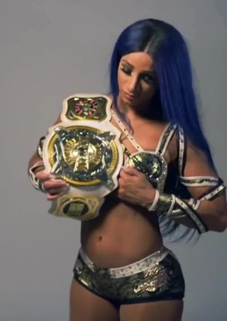 Wwe - başlık kemeri olan sasha bankaları