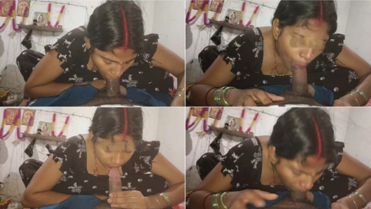 Husband's cock sucked and water came out of his mouth, Hindi audio husband wife oral sex
