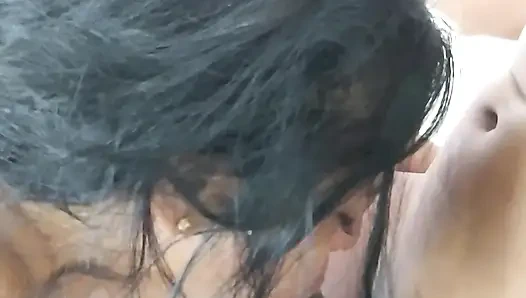 Alisha sucking her stepbrother's cock