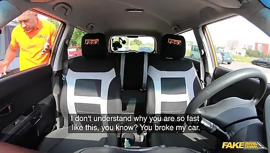 Fake Driving School - Eden Ivy трахается за скидку на ее тест по вождению