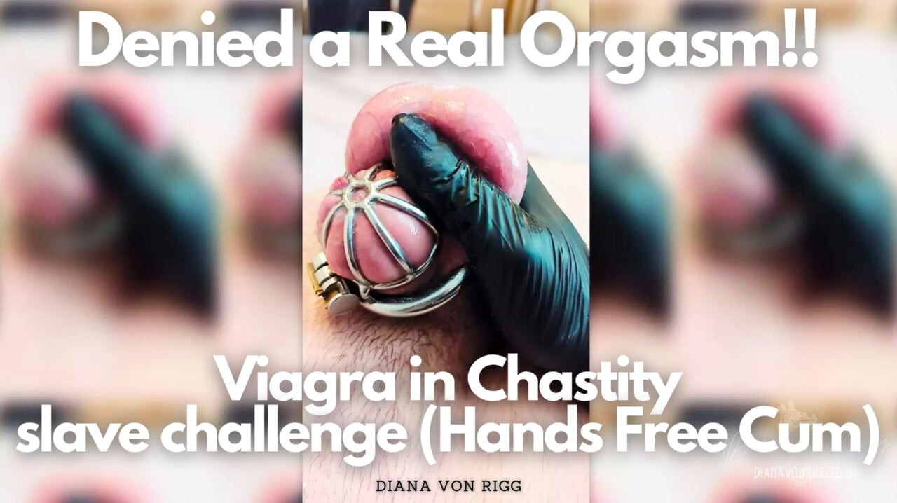 Gerçek bir orgazmı reddetti!! Bekaret içinde viagra - köle meydan okuması (eller serbest boşalma)