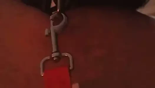 Tasması ve tasması ile bacağımı ısıran köle