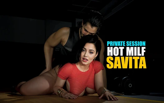 Sıcak MILF (Orta Yaşlı Kadin) Savita, özel bir eğitim seansı sırasında kirli bir koç tarafından baştan çıkarılıyor ve beceriliyor - MYLF