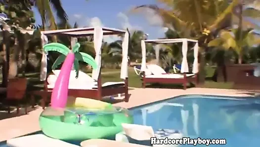 parti amatör alma sapıkça bir plaj partisi