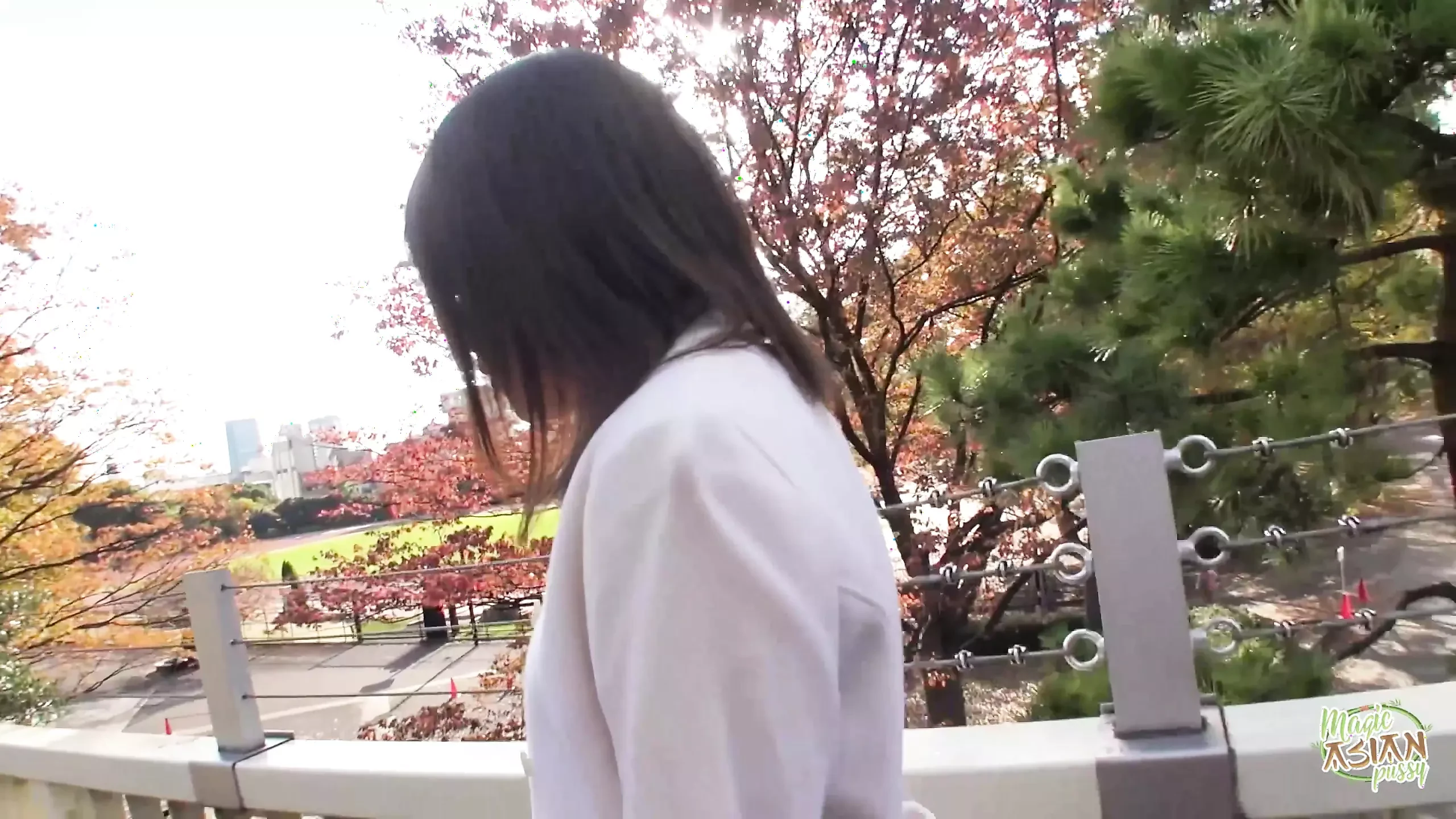 He Found Her on the Bench and Touched Her Nipples and Later Cum Inside Her