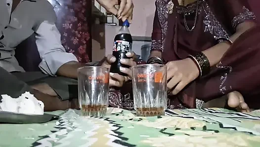 Step sister ko drink karake chaudah behen ki badi chhoot bade boobs