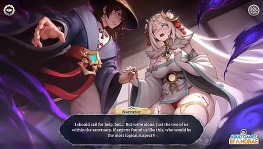 Harem fantezisi - sapık ninja kaydırma oyunu bölüm 1 - Kagura köyüne giriyor