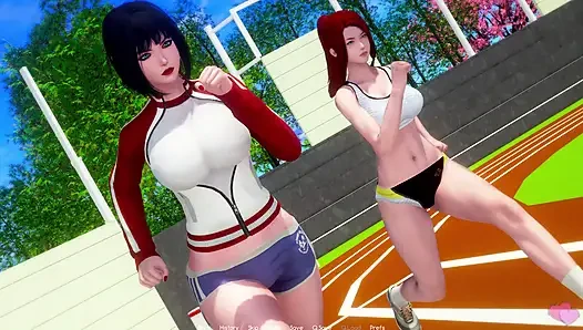 Murmur 26 - Helen Liz'in yarışı kazanmasına izin veriyor ve Sophie Adam ve Yui Date'i kuruyor (sfw)