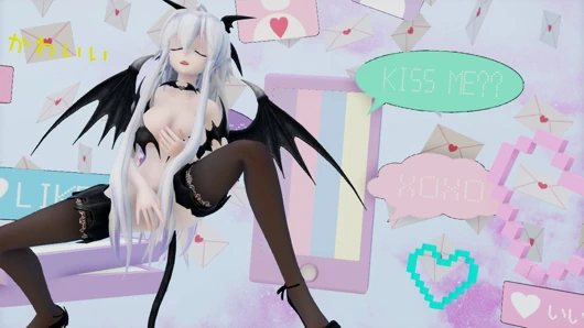 Seksi ateşli şeytan, kendini şiddetli bir orgazma getirene kadar şeytani amını parmaklarıyla okşar.